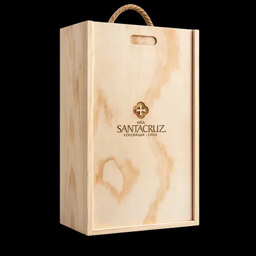 Caja de madera 2 botellas