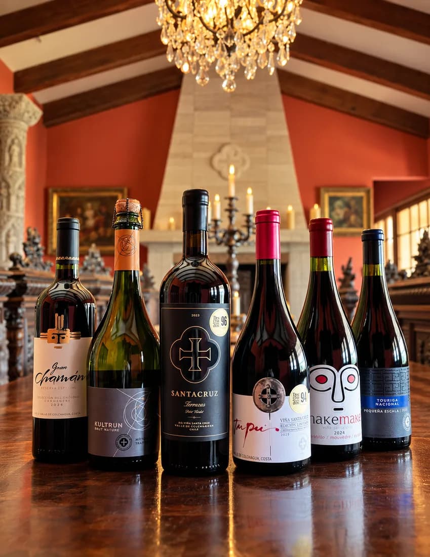 Selección de vinos corporativos de Viña Santa Cruz